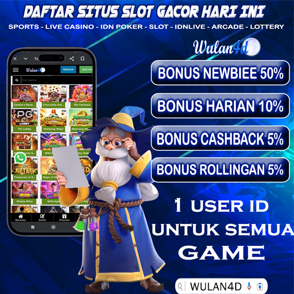 WULAN4D: Link Situs Slot Gacor Bet Kecil 1rb Deposit QRIS Tercepat 